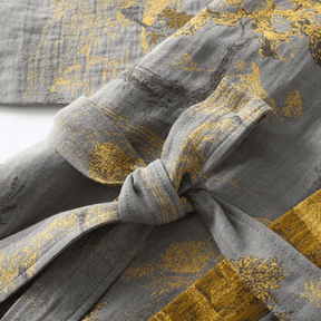 Peignoir Kimono Unisexe Confortable | Style Rétro en Gaze de Coton