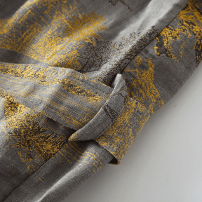 Peignoir Kimono Unisexe Confortable | Style Rétro en Gaze de Coton