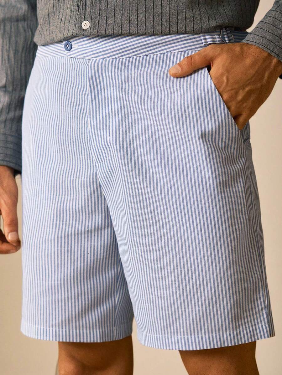 Short d'été à Rayures Décontracté - Confort et Style pour Jours Chauds