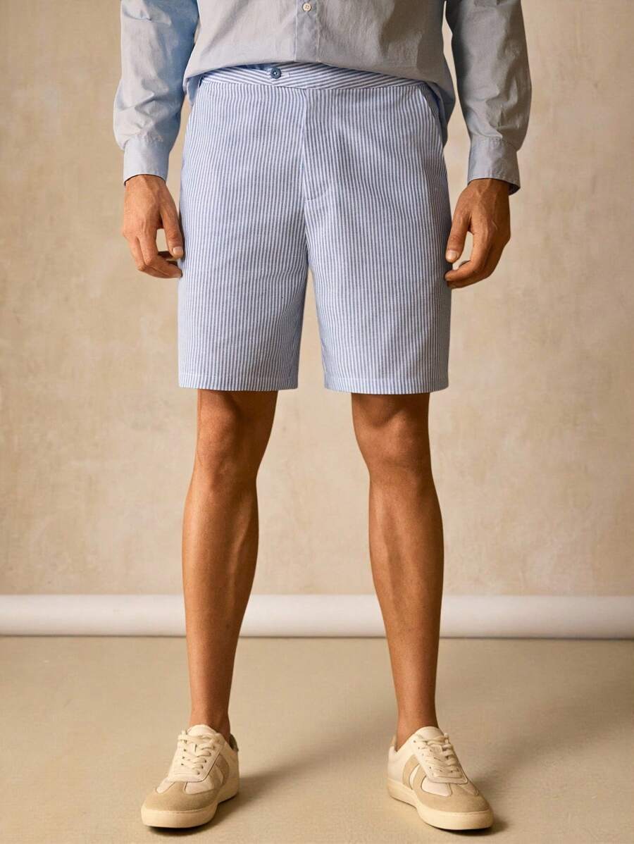 Short d'été à Rayures Décontracté - Confort et Style pour Jours Chauds