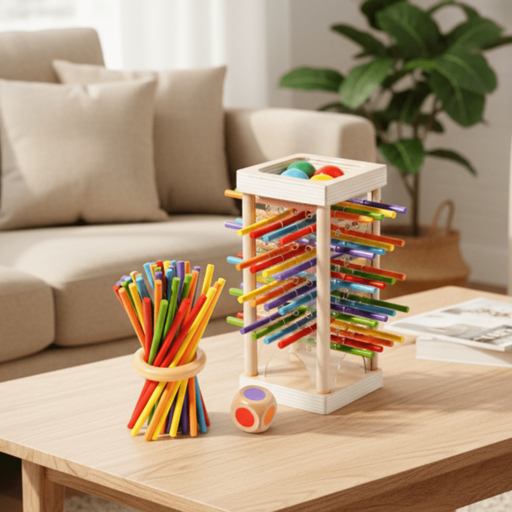 Bâtons de Comptage Montessori Colorés | Développement Cognitif et Coordination