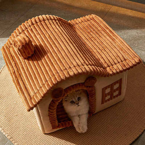 Lit Doux pour Chat Enclos - Confort Intérieur et Sommeil Réparateur