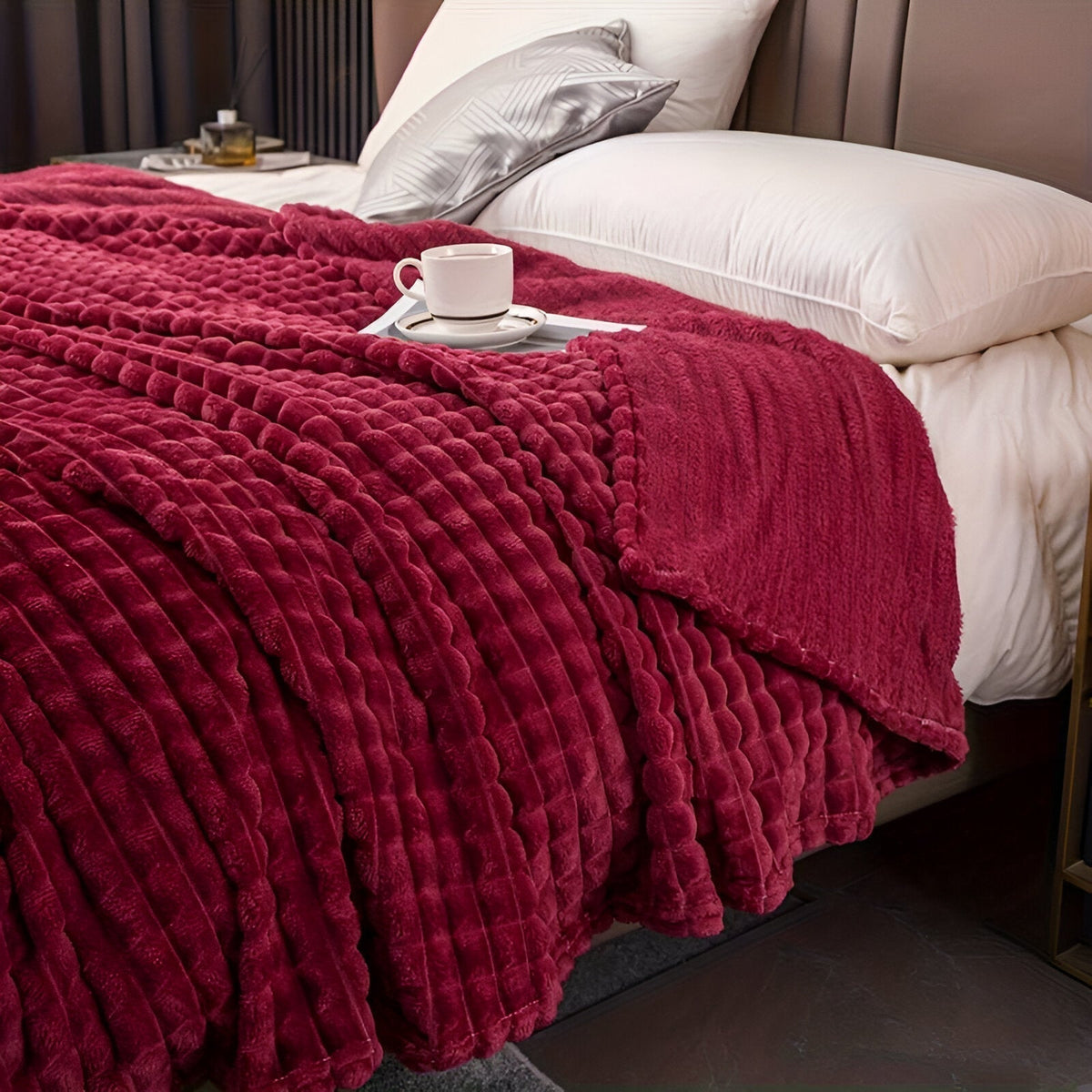 Couverture Plaid Ultra-Douce - Confort et Chaleur Toute l'Année