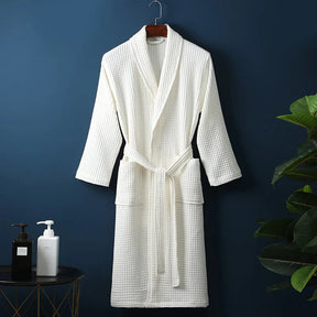 Peignoir en Coton Respirant pour Adultes - Doux, Ample et Pratique