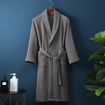 Peignoir en Coton Respirant pour Adultes - Doux, Ample et Pratique