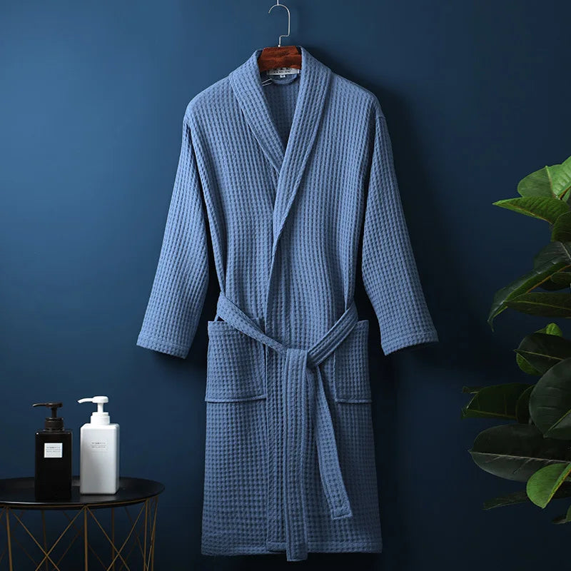 Peignoir en Coton Respirant pour Adultes - Doux, Ample et Pratique