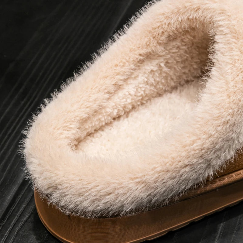 Chaussons d'Hiver Doux - Confort Luxueux en Peluche pour Intérieur