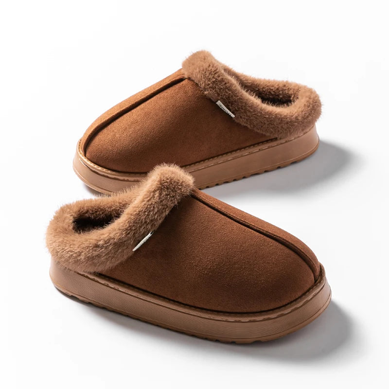 Chaussons d'Hiver Doux - Confort Luxueux en Peluche pour Intérieur