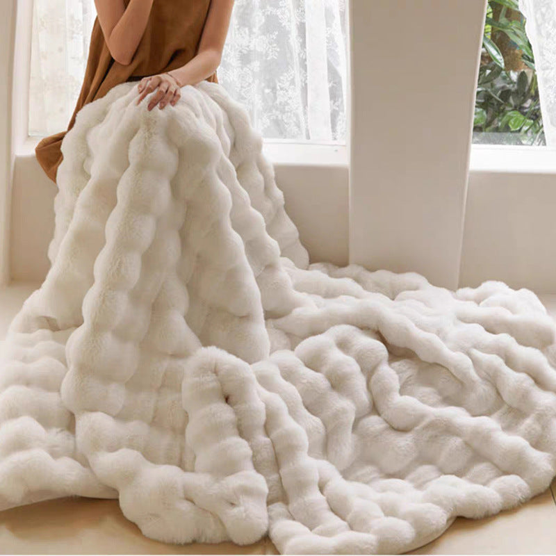 Couverture Douce en Peluche - Confort et Chaleur Inégalés