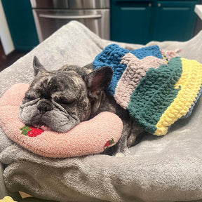 Lit pour Chien Apaisant - Molleton Doux pour Réduire l'Anxiété