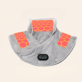Couverture Électrique pour Cou et Épaules - Soulagement Chaleur et Massage Vibration