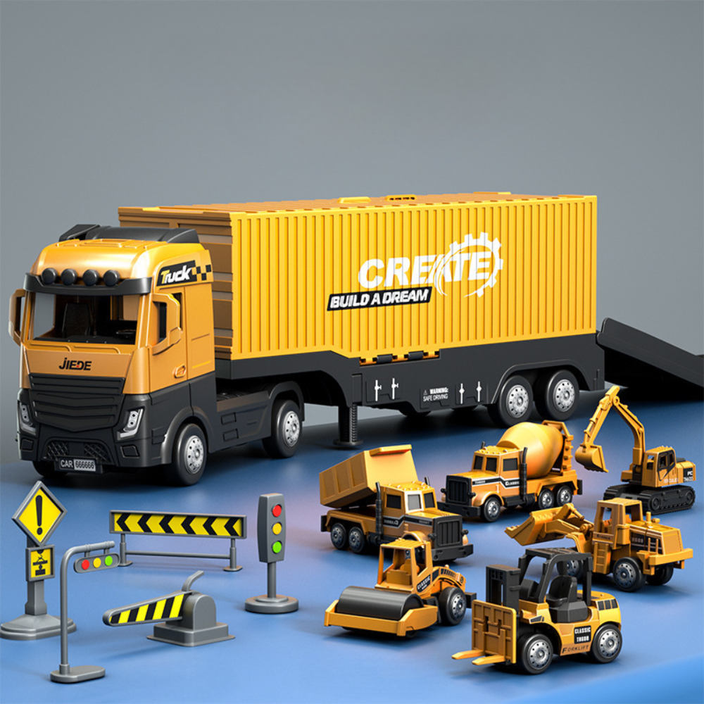 Camion Grue de Construction Interactif - Jeu Créatif et Éducatif pour Enfants