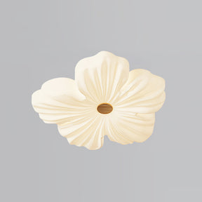 Lampe de Plafond en Fleurs Crème - Éclairage Artistique et Économique