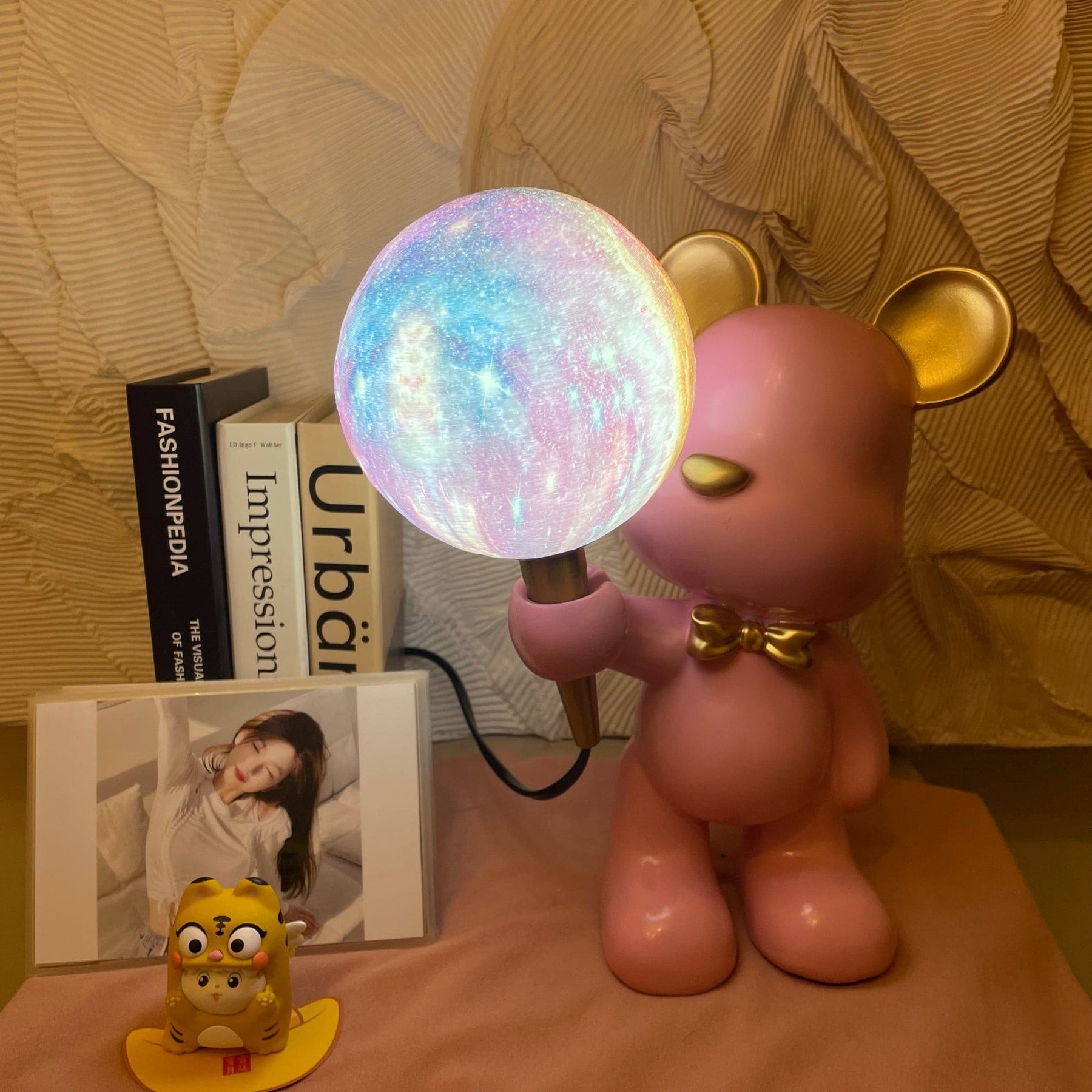 Lampe de Nuit Ours Étoilé - Projection d'Étoiles et Design Créatif
