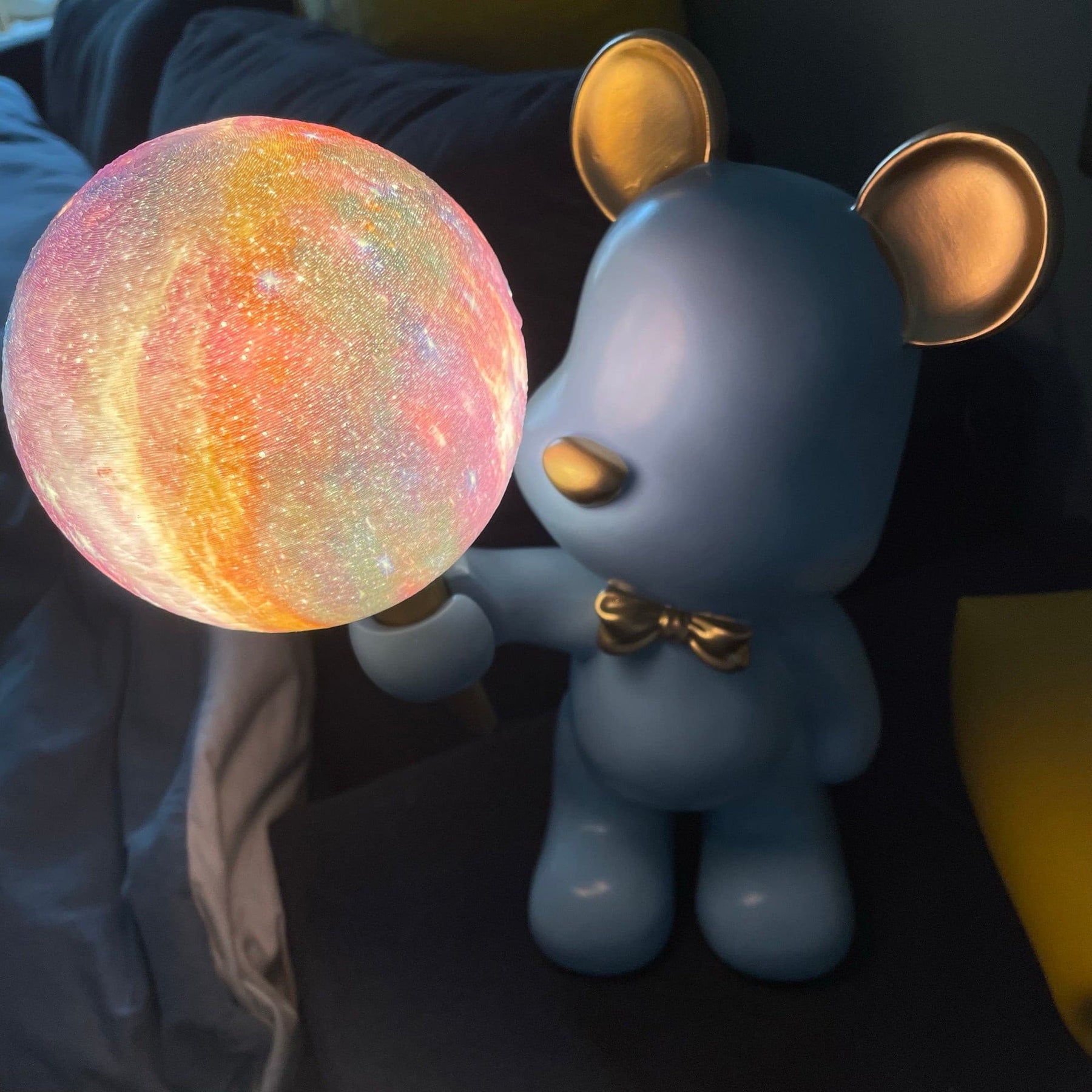 Lampe de Nuit Ours Étoilé - Projection d'Étoiles et Design Créatif