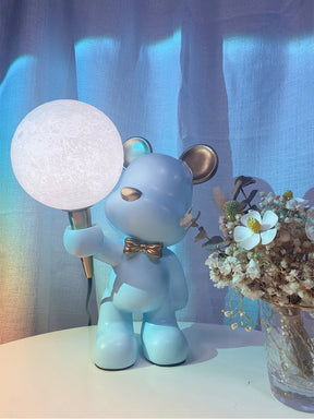 Lampe de Nuit Ours Étoilé - Projection d'Étoiles et Design Créatif