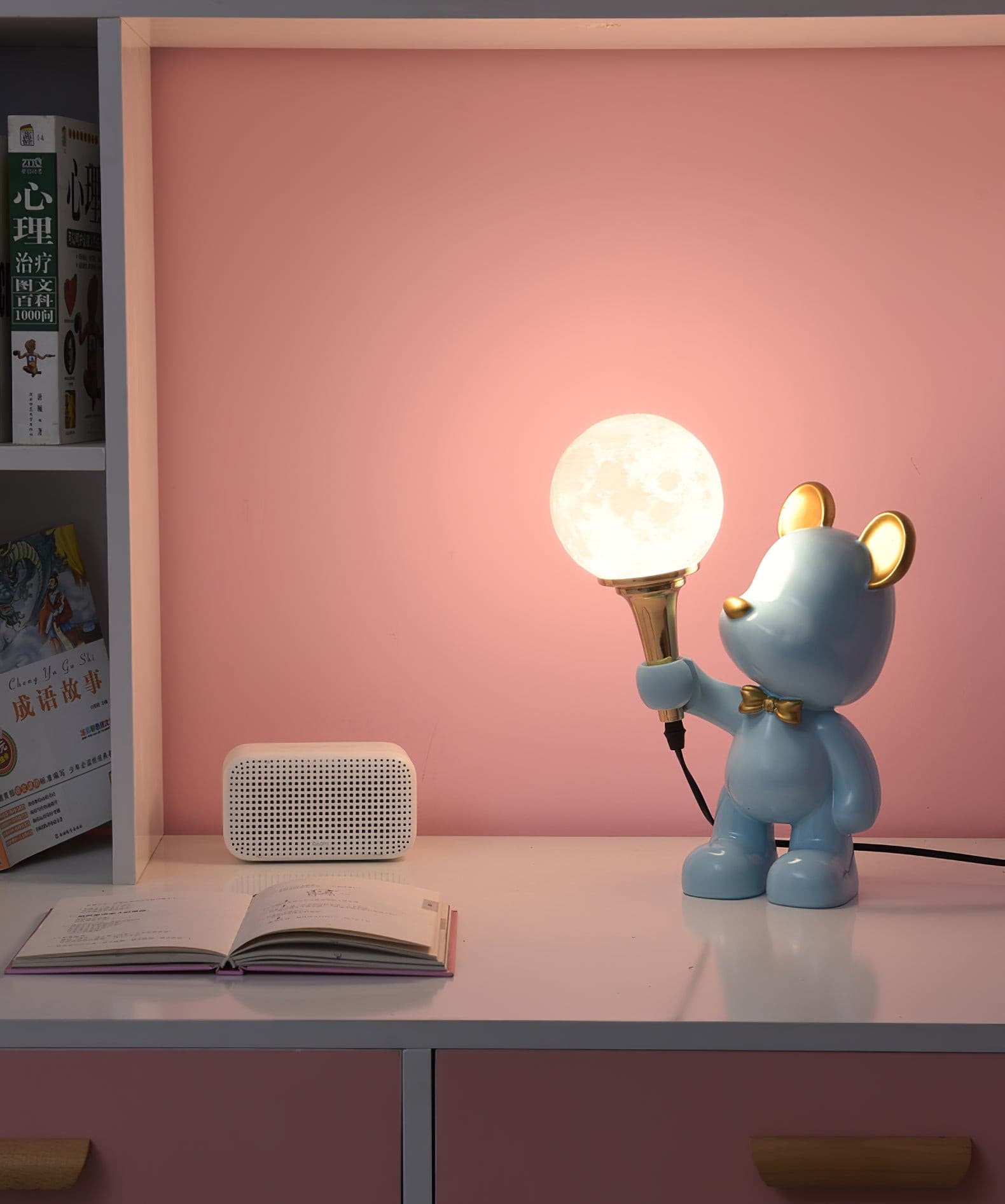 Lampe de Nuit Ours Étoilé - Projection d'Étoiles et Design Créatif