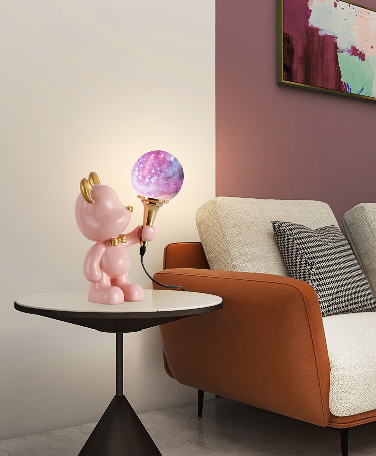 Lampe de Nuit Ours Étoilé - Projection d'Étoiles et Design Créatif