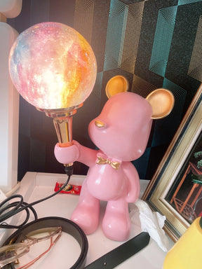 Lampe de Nuit Ours Étoilé - Projection d'Étoiles et Design Créatif