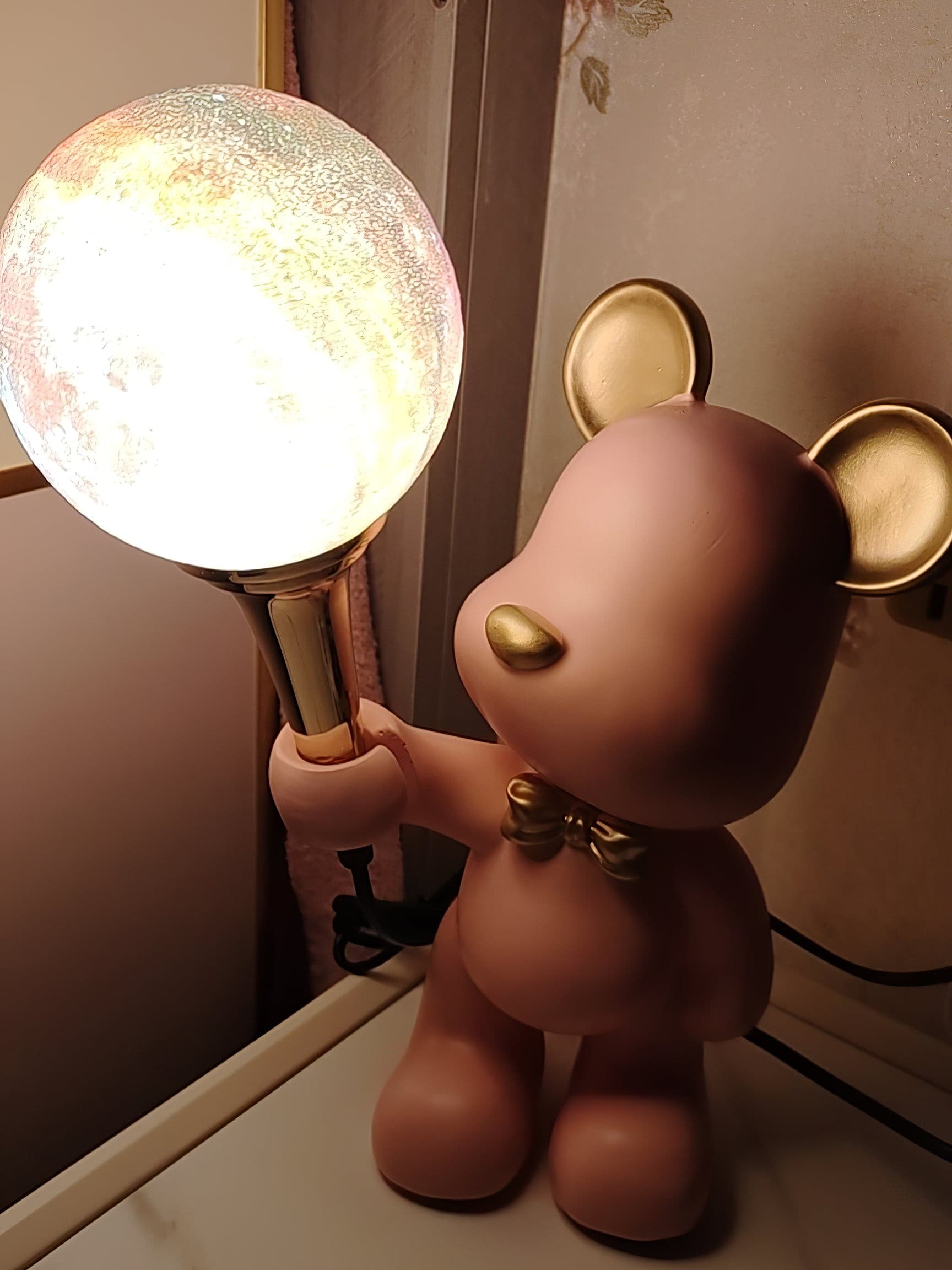 Lampe de Nuit Ours Étoilé - Projection d'Étoiles et Design Créatif