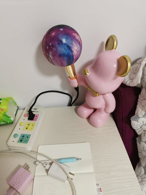 Lampe de Nuit Ours Étoilé - Projection d'Étoiles et Design Créatif