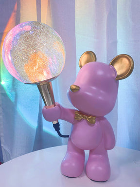 Lampe de Nuit Ours Étoilé - Projection d'Étoiles et Design Créatif
