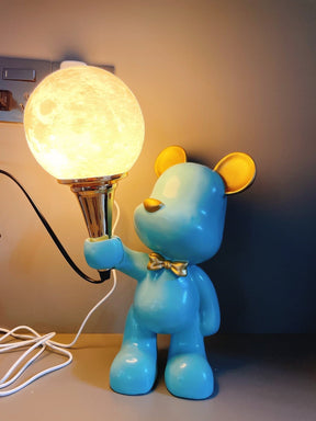 Lampe de Nuit Ours Étoilé - Projection d'Étoiles et Design Créatif