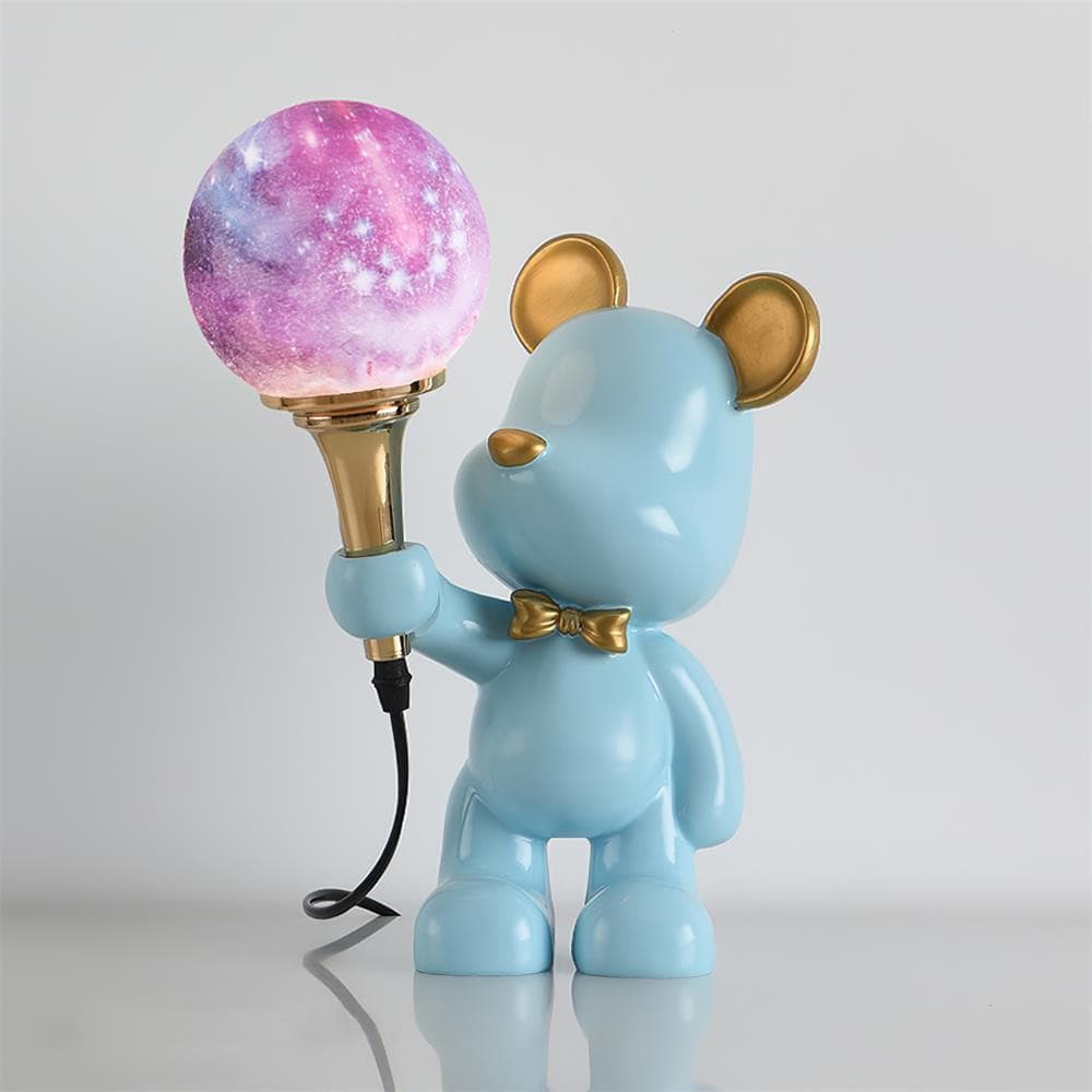 Lampe de Nuit Ours Étoilé - Projection d'Étoiles et Design Créatif