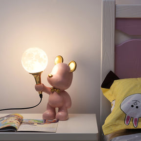 Lampe de Nuit Ours Étoilé - Projection d'Étoiles et Design Créatif
