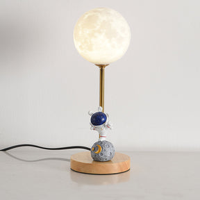 Lampe de Table en Forme de Lune - Design Unique avec Éclairage LED