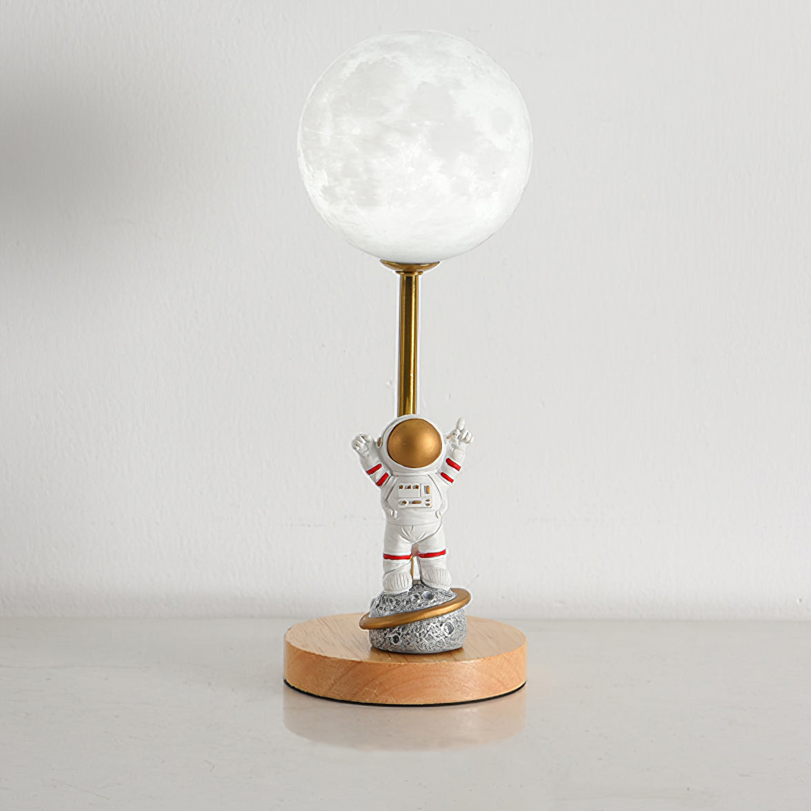 Lampe de Table en Forme de Lune - Design Unique avec Éclairage LED