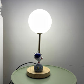 Lampe de Table en Forme de Lune - Design Unique avec Éclairage LED