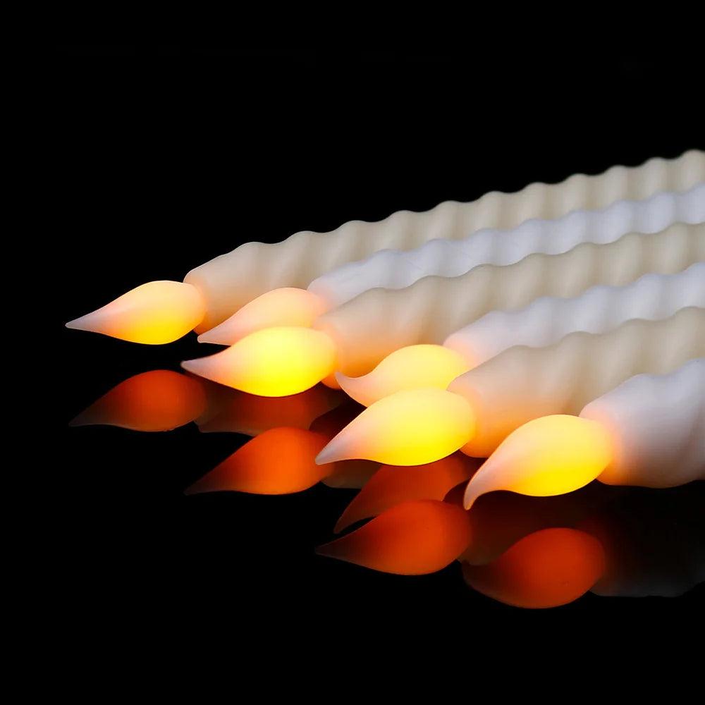 Bougies LED 3D pour Noël - Effet Flamme Réaliste et Sûr