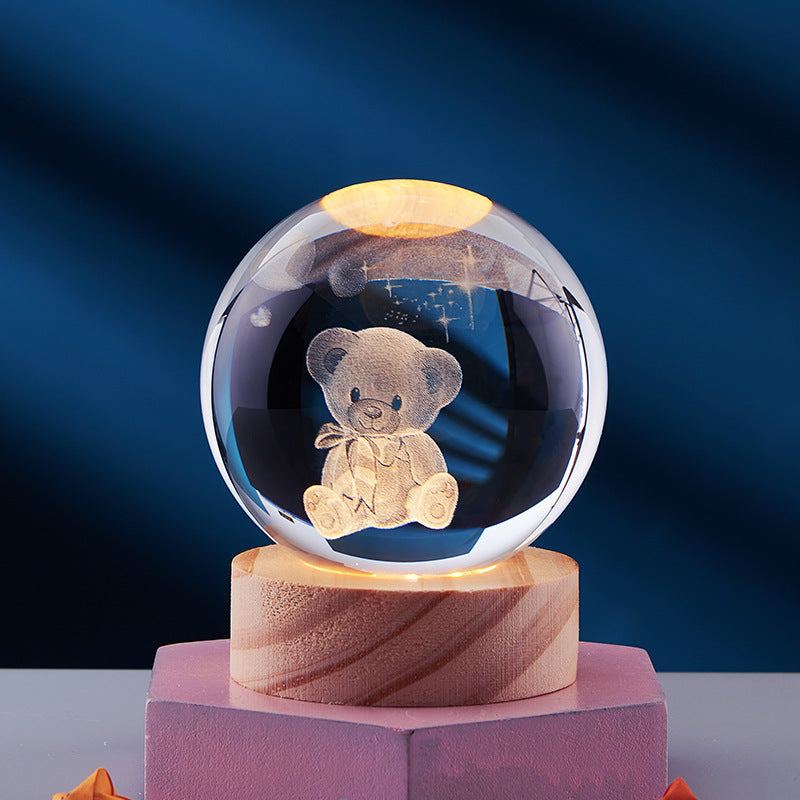 Lampe de Nuit 3D Effet Magique - Atmosphère Enchanteresse et Énergétiquement Efficace