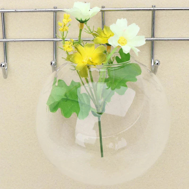 Vase Flottant en Verre - Décoration Hydroponique Élégante et Unique
