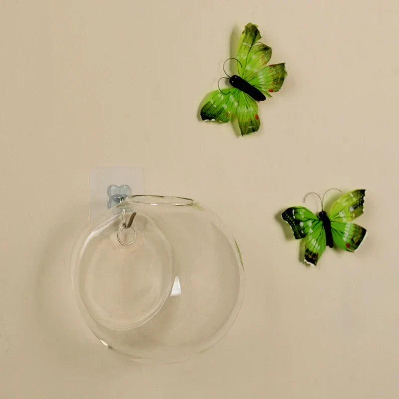 Vase Flottant en Verre - Décoration Hydroponique Élégante et Unique