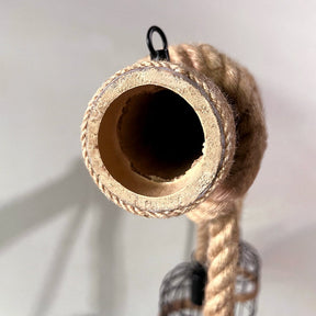 Plafonnier Rétro en Bois et Métal - Éclairage Élégant et Ambiance Chaleureuse