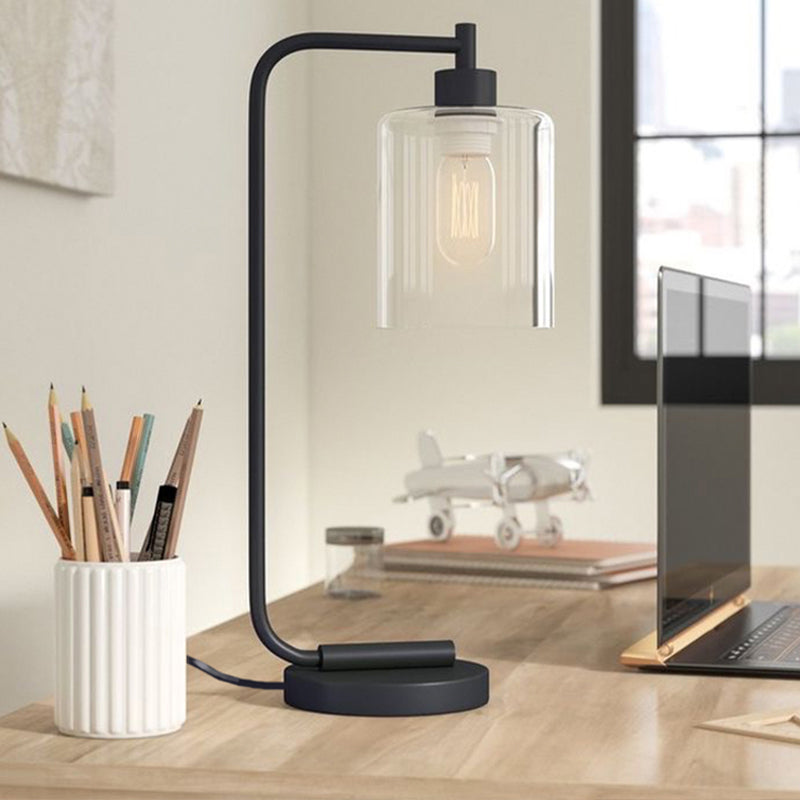 Lampe de Table Moderne Cylindrique - Élégance et Ambiance Chaleureuse