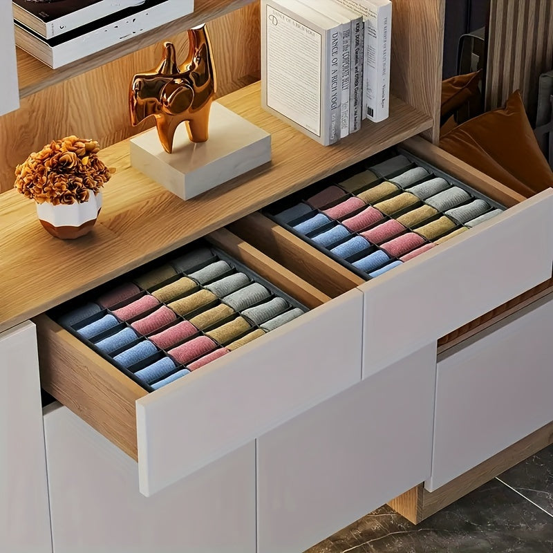 Organisateur de Tiroir Pliable - 24 Compartiments pour Rangement Efficace