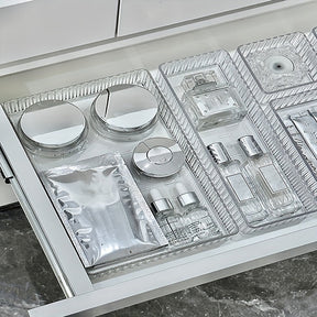 Organisateur de Maquillage Transparent - Tiroirs Spacieux et Élégants