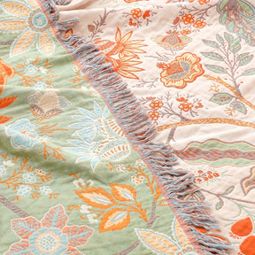 Couverture en Coton Bohémien - Douceur et Style pour Votre Intérieur