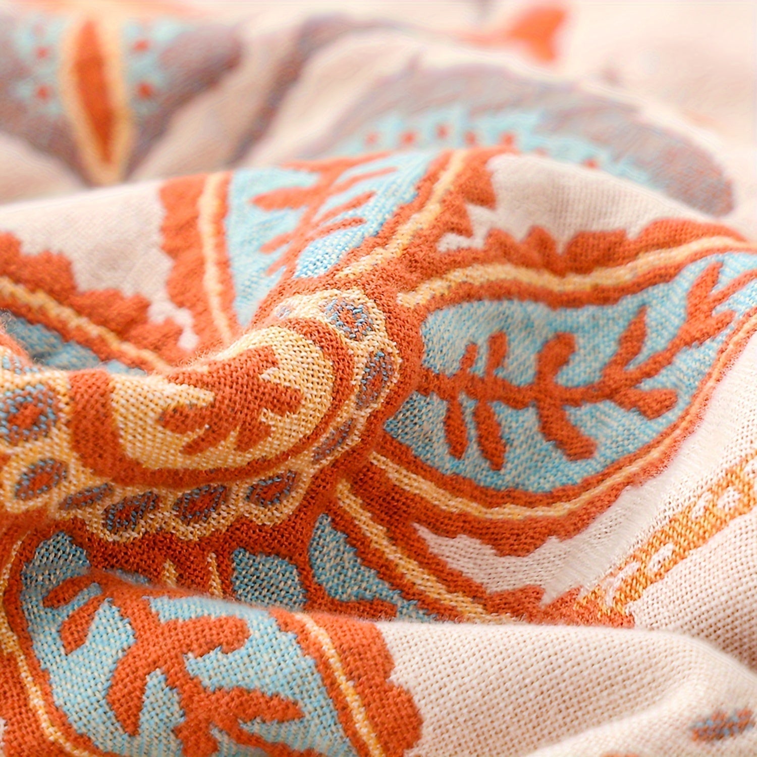 Couverture en Coton Bohémien - Douceur et Style pour Votre Intérieur