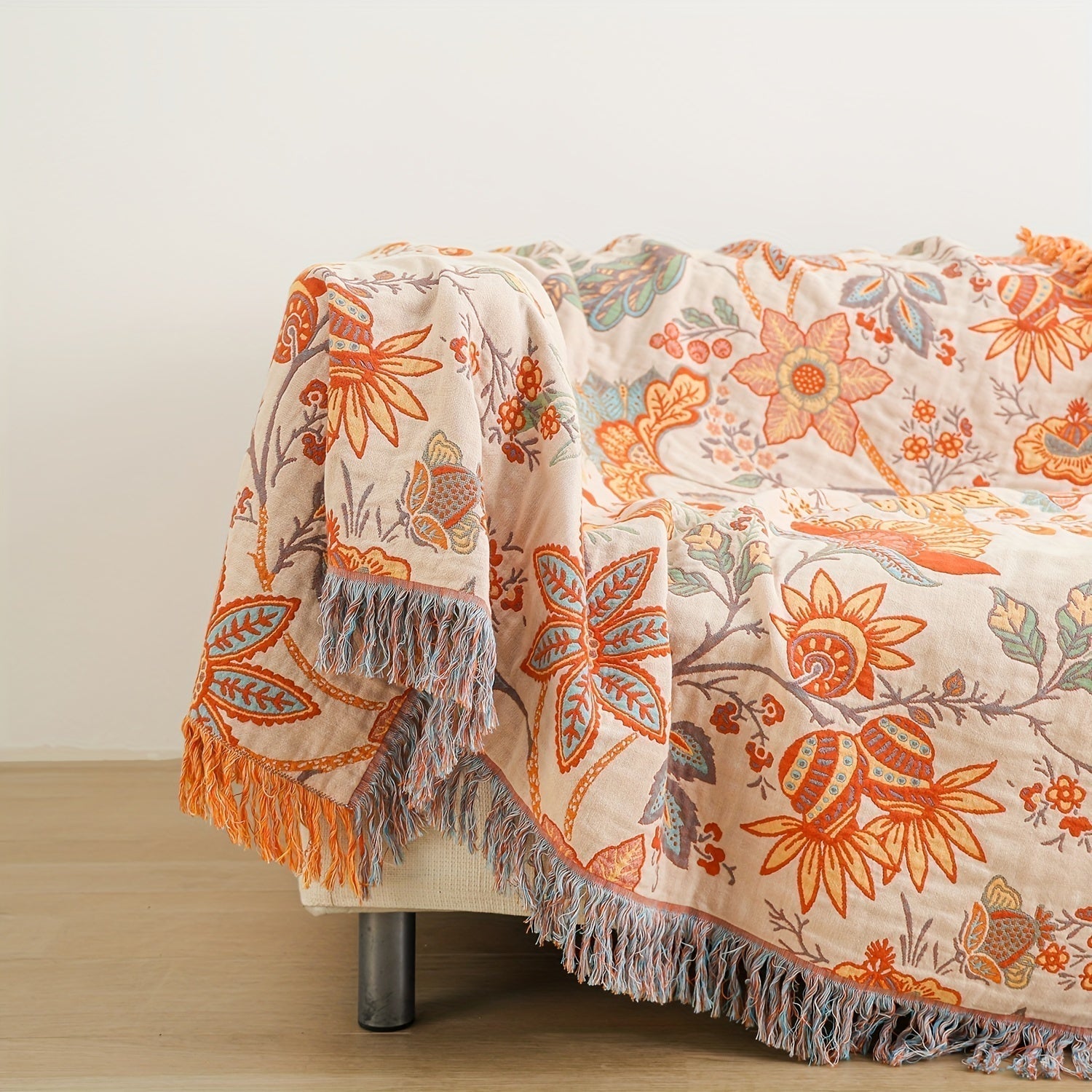 Couverture en Coton Bohémien - Douceur et Style pour Votre Intérieur