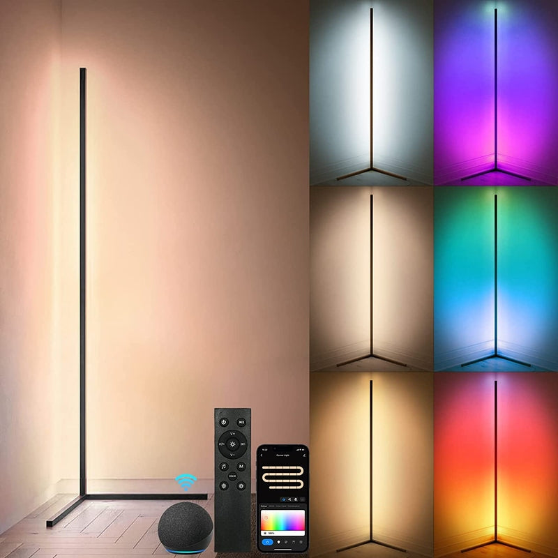 Lampe sur Pied Intelligente - Éclairage Personnalisable et Contrôle Vocal