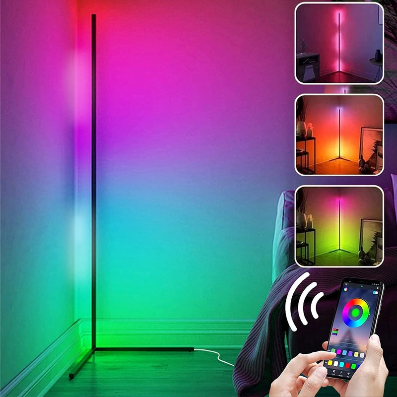 Lampe sur Pied Intelligente - Éclairage Personnalisable et Contrôle Vocal