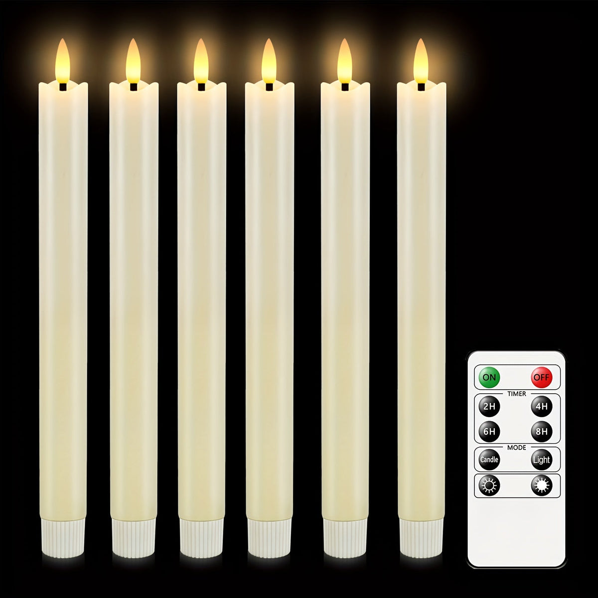Bougies LED en Cire avec Télécommande - Éclairage Ambiant pour Événements Spéciaux