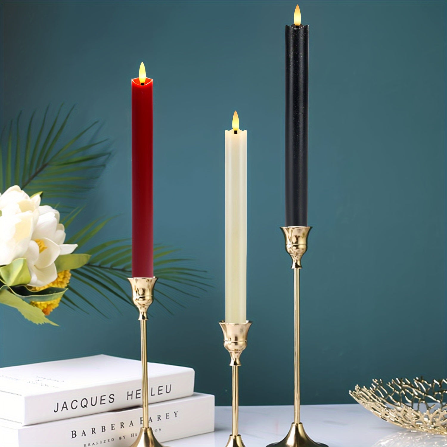 Bougies LED en Cire avec Télécommande - Éclairage Ambiant pour Événements Spéciaux