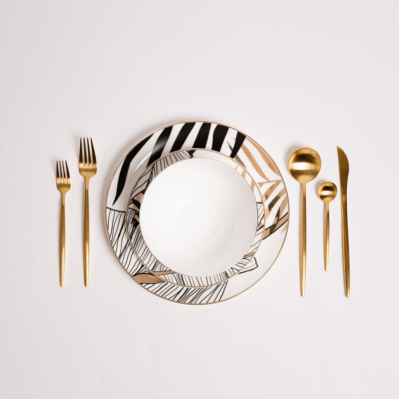 Ensemble de Plats en Céramique Noire - Élégance et Durabilité pour Chaque Occasion