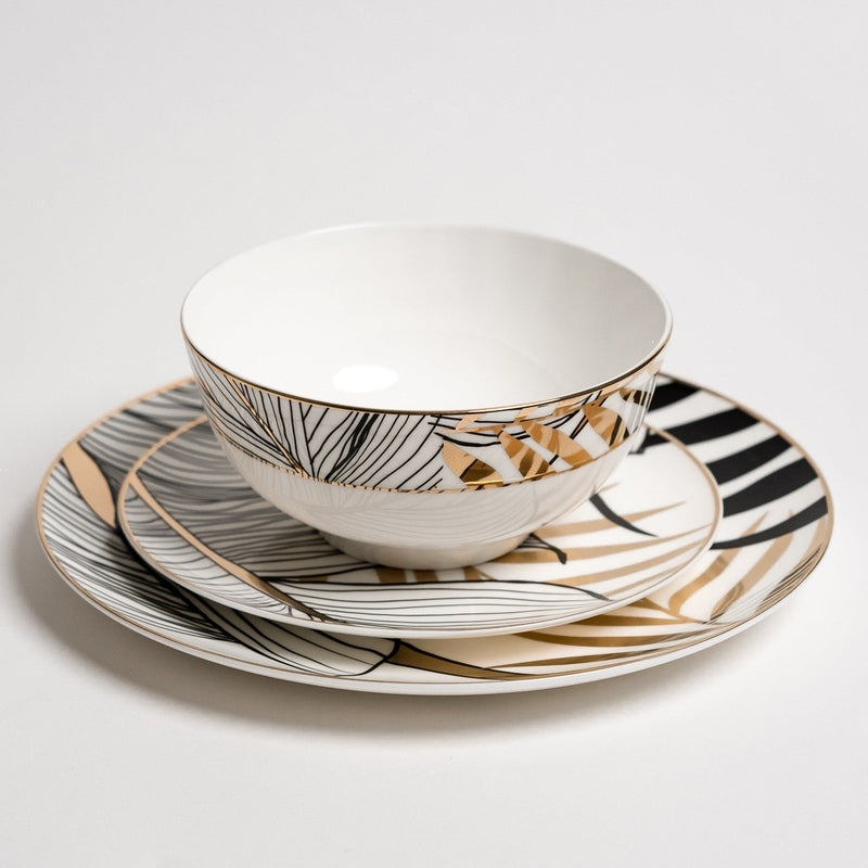 Ensemble de Plats en Céramique Noire - Élégance et Durabilité pour Chaque Occasion