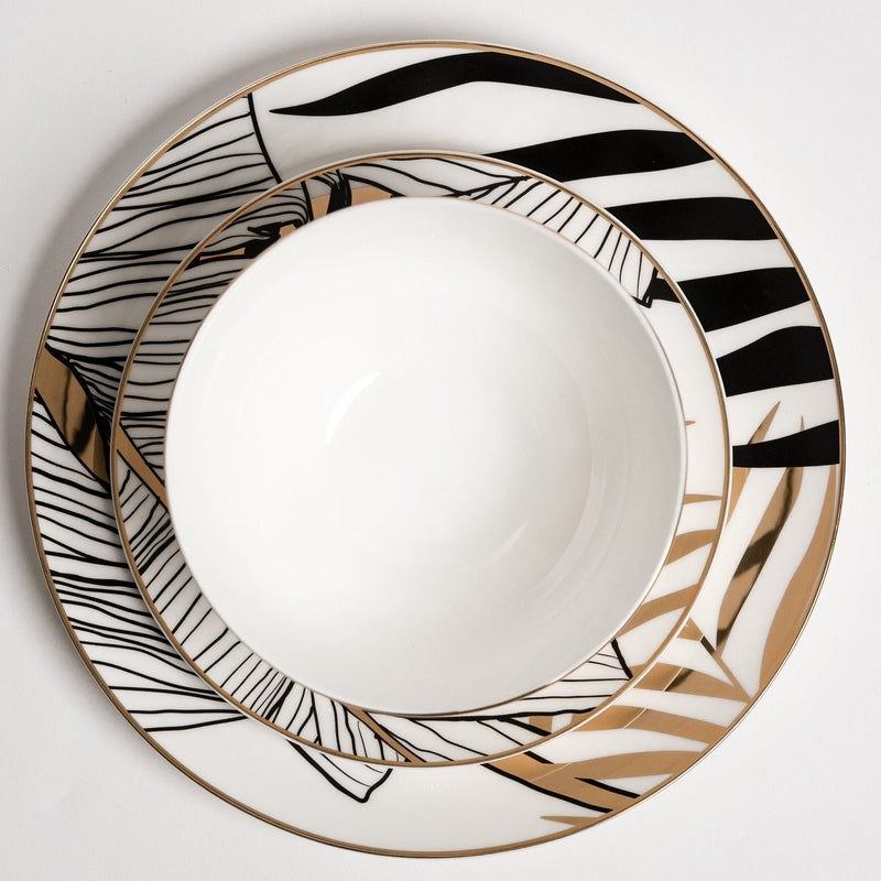 Ensemble de Plats en Céramique Noire - Élégance et Durabilité pour Chaque Occasion